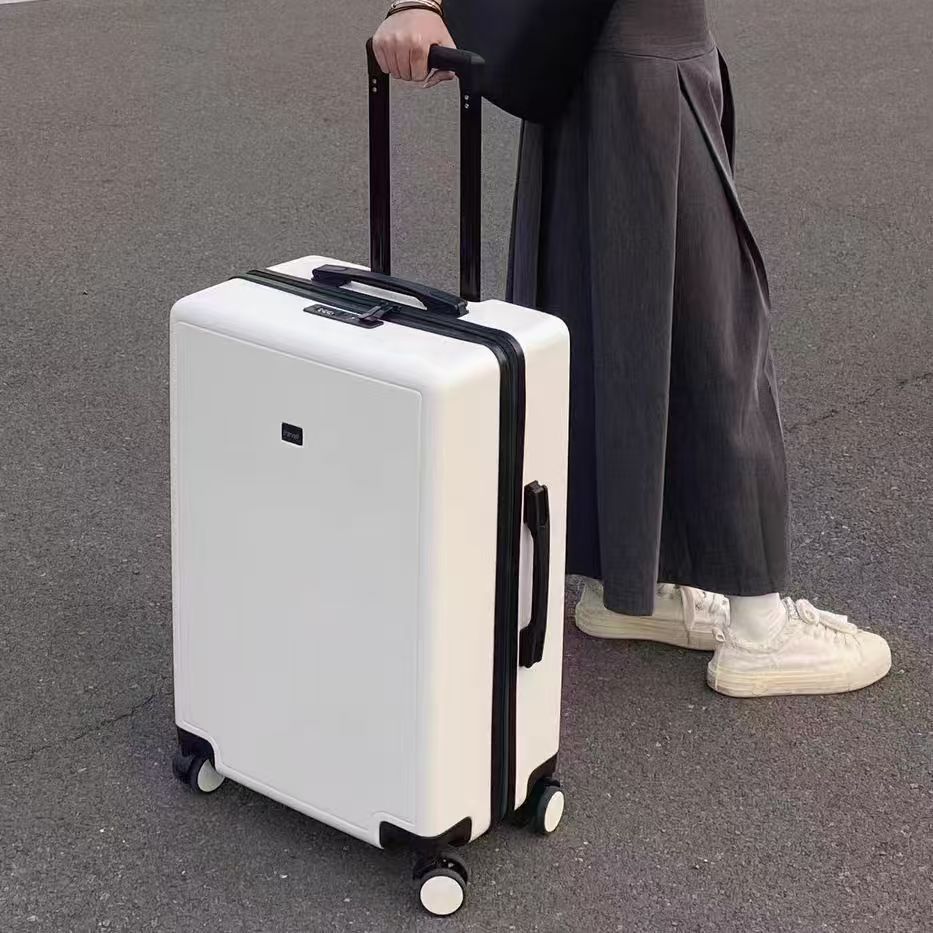 日系行李箱男商务拉杆箱女学生旅行箱万向轮密码箱20寸登机箱拉链